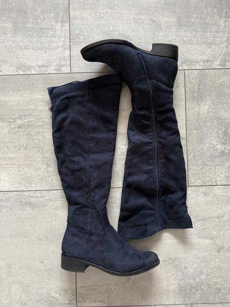 Semišové vysoké čižmy, 38