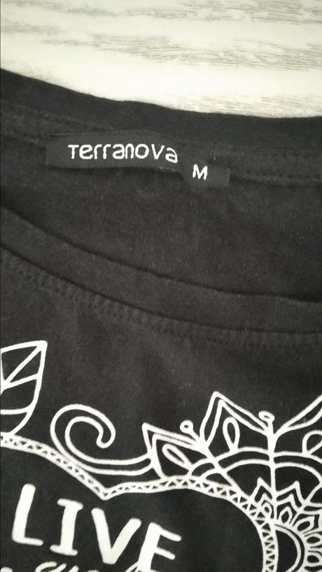 Čierne tričko so srdiečkom, terranova,m