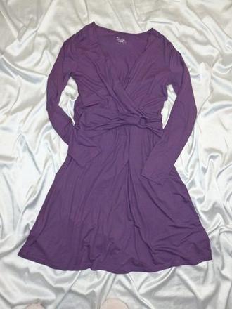 Kvalitné fialové úpletové šaty, tcm,40
