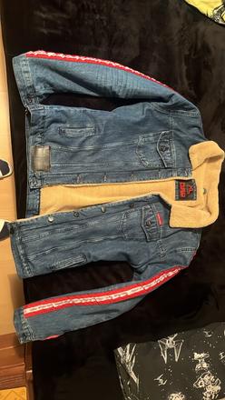 Zateplena riflova bunda, xl