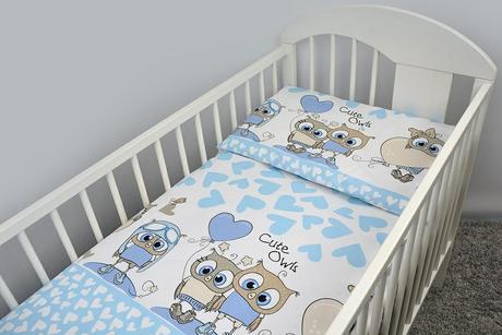 2-dielne, sovičky modré, 135x100, šírka (cm): 100,dĺžka (cm): 135