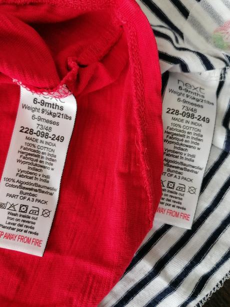 Letné tričká 3 ks, next,74