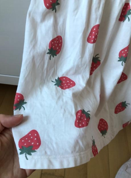 Biele jahodové šaty h&m, 98, h&m,98