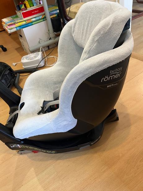 Britax dualfix m-isize s letným froté potahom, britax