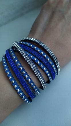 Náramok / choker s kamienkami,