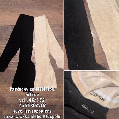 Dievčenské pančušky - nové, reserved,146