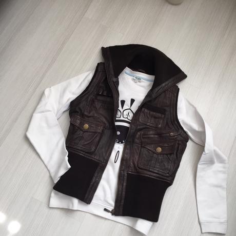 Mango kožená vesta, mango,m