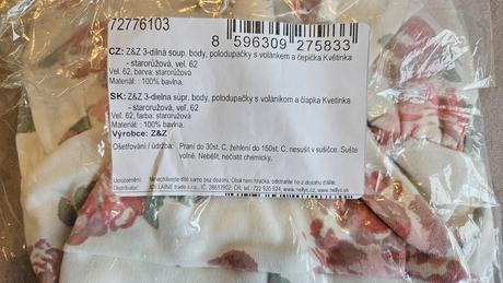 3-dielna súprava body, polodupačky a čapička, 62