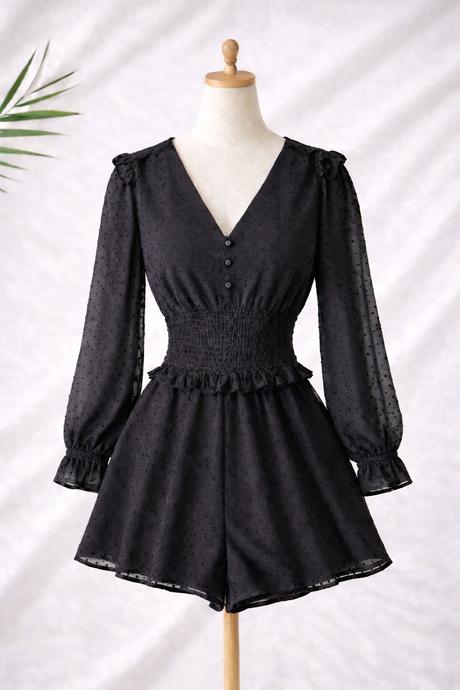 Dámsky čierny overal, xs