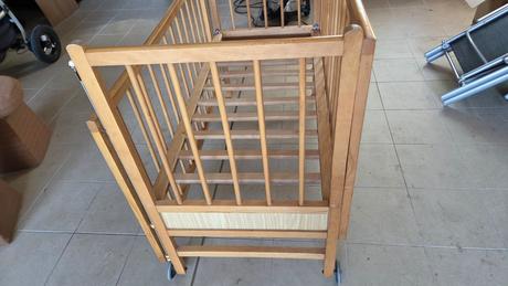 Detská drevená postieľka, šírka (cm): 120,dĺžka (cm): 60