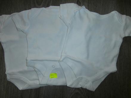 Balík 3ks body s krátkym rukávom, 50–62