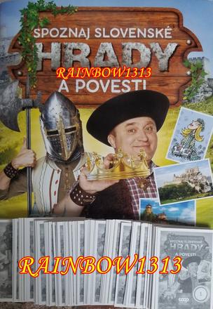 Nálepky spoznaj slovenské hrady a povesti,