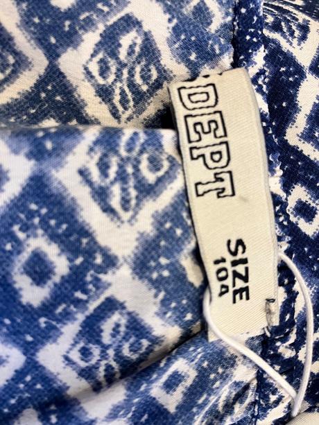 Modrá vzorovaná dievčenská blúzka lola liza (104), 104