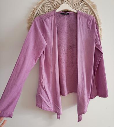 Fialový tenučký svetrík, m