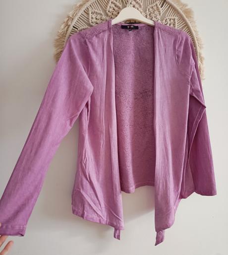 Fialový tenučký svetrík, m