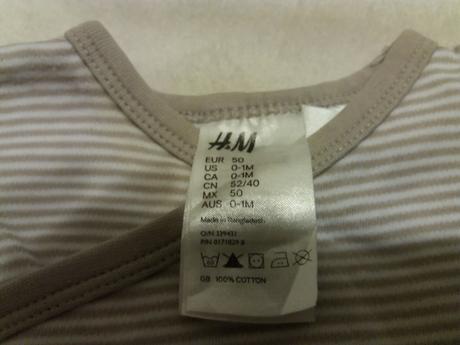 Zavinovacie body značky h&m pásikavé, h&m,50