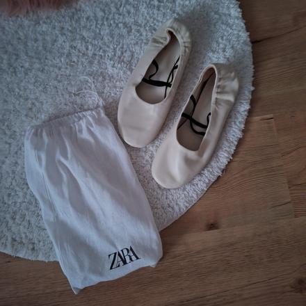 Tanečné balerinky zara kožené, 38