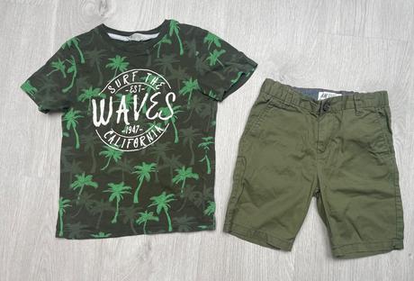 Tričko a šortky h&m, h&m,110