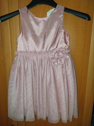 Slávnostné šaty staroružovej farby h&m, h&m,92