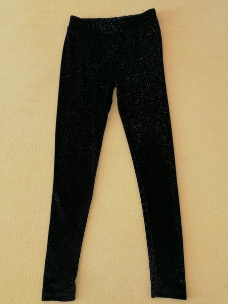 Legíny semišové s trblietkami, pepco,128