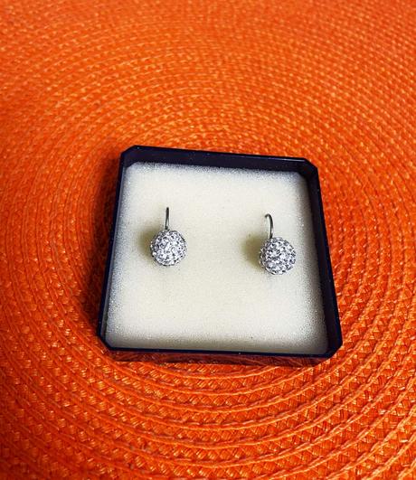 Štrasové náušnice, swarovski