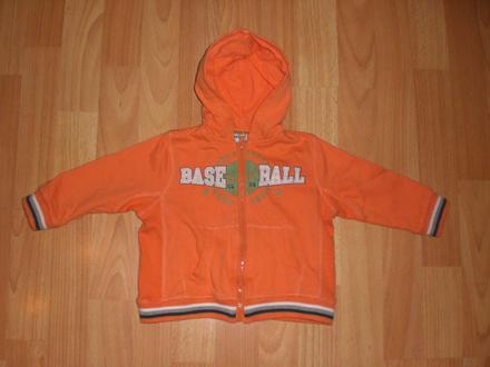 Oranžová mikinka, 12 mes., 80