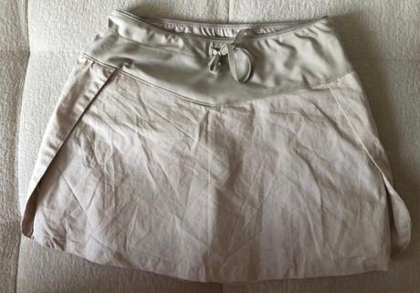 Športový krémový/béžový skort decathlon xs/s, decathlon,xs