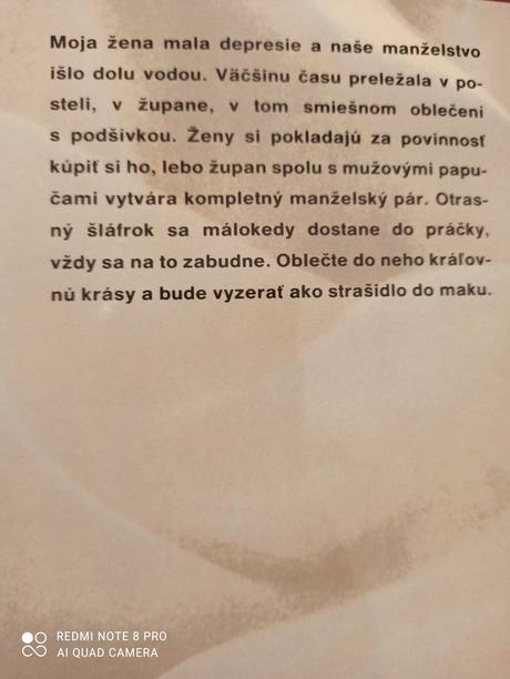 Kniha moja žena, 