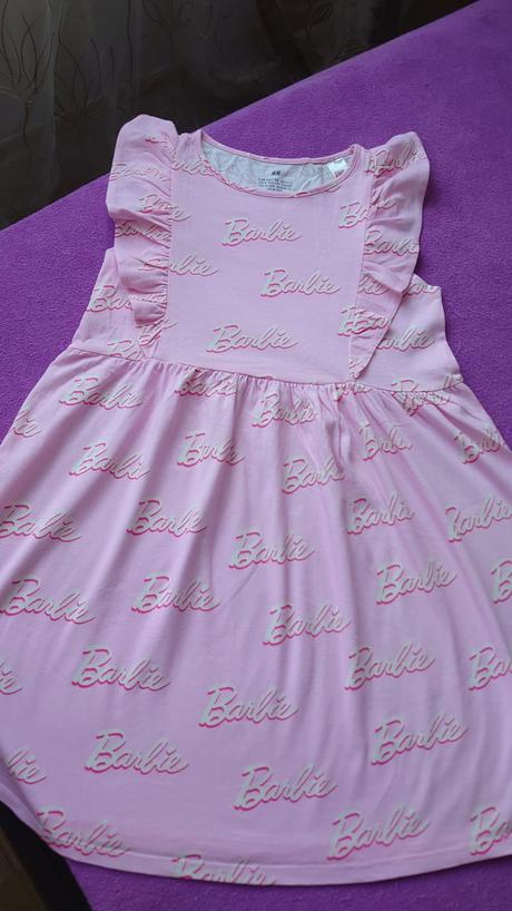 Hm barbie šaty s volánikmi len oprané, h&m,134