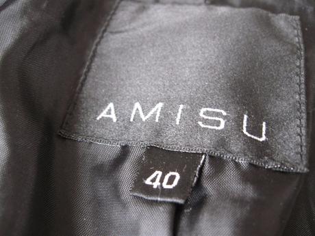 Jarný/jesenný čierny kabátik, zn. amisu, 38/40, amisu,40