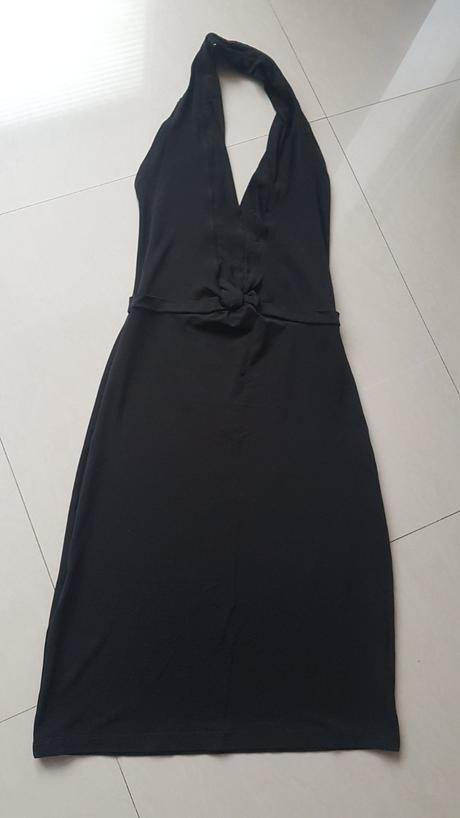 Čierne koktejlové šaty, mango,s