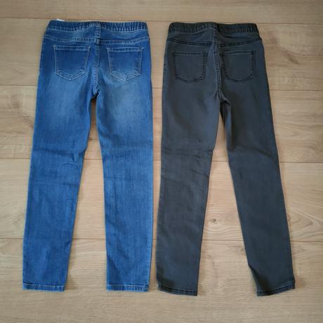 Riflové legíny h&m, mäkkučké, 2kusy, veľ.116, h&m,116