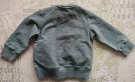 Zelená mikina s motívom, sarabanda, 74-80 cm, 80