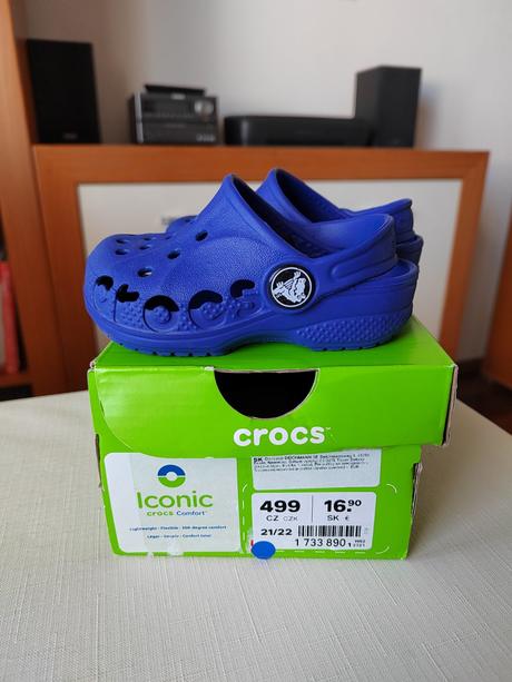 Topánky do vody crocs - tmavomodré v.21-22, crocs,21