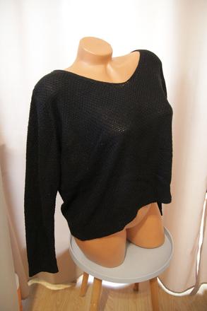 Čierny oversize sveter, m/l, m