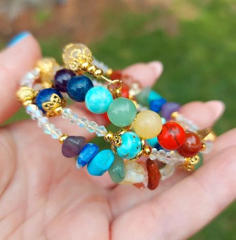 Čakrový náramok z minerálov - v harmónii, 
