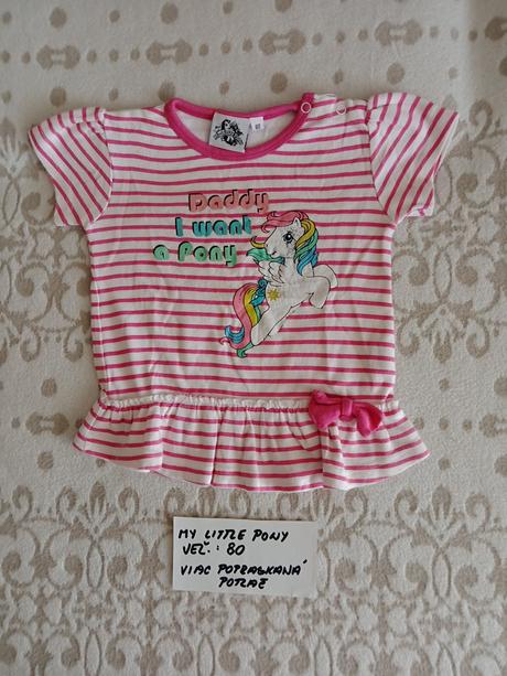 Dievčenské tričká my little pony veľ.80, 80