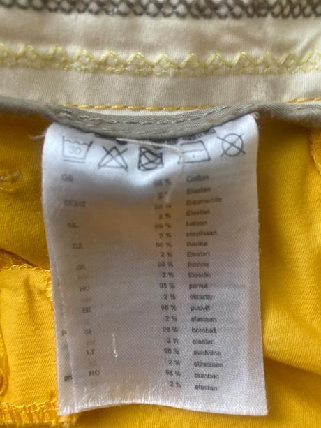 Žlté letné nohavice č.40, colours of the world,40