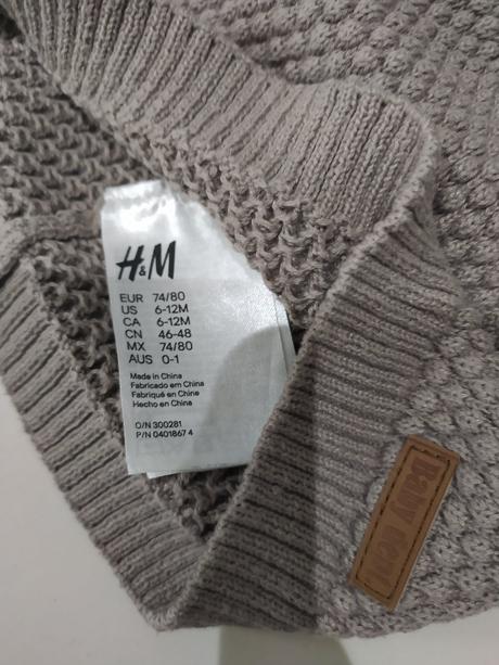 Čiapka h&m 6-12mes, h&m,74