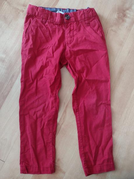 Červená nohavice super stav, h&m,104