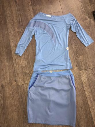 Top a sukna/ kompeltik magenta, s