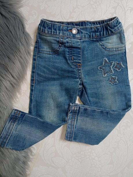 Modré vyšúchané rifle s hviezdičkami (80), 80