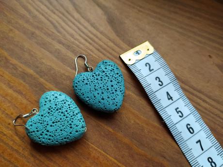 Náušnice lávový kamen, 