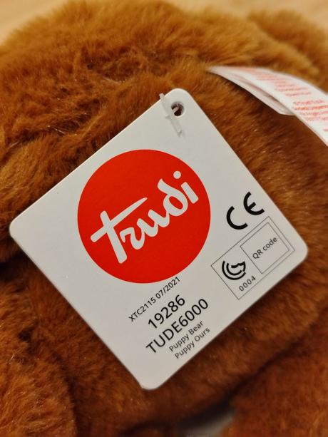 Luxusný macko trudi (bear teo) s visačkami, 0+,