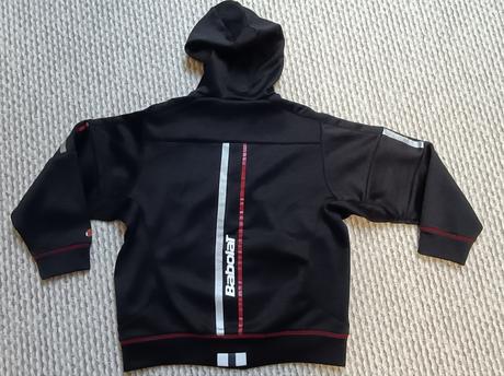 Chlapčenská čierna mikina na zips 152 babolat, 152