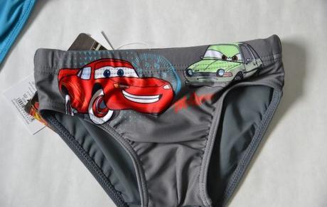 Chlapčenské plavky - slipky mcqueen, disney,110 / 116