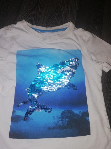 Tričko pretáčacie flitre 104/110, h&m,110