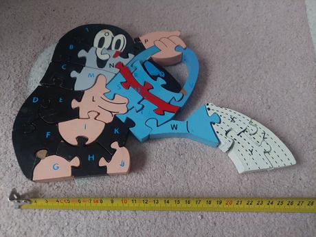 Puzzle drevene krtko,