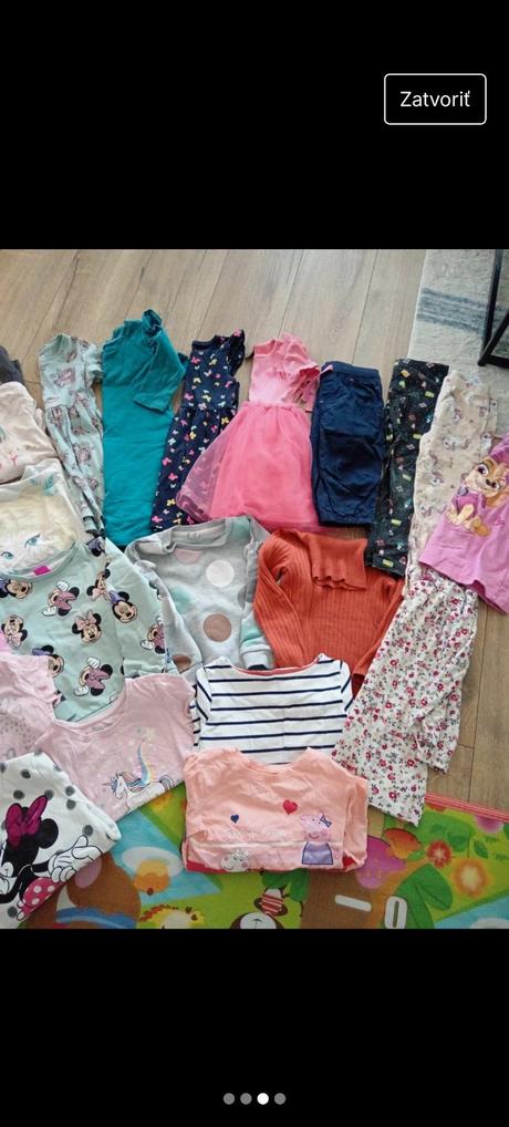 Balík dievčenského oblečenia 116, 104–116