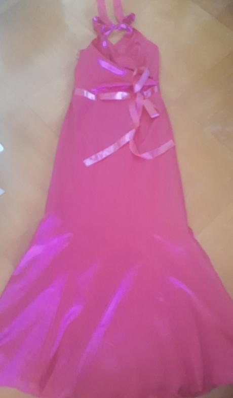 Nadherne ruzove spolocenske saty, s